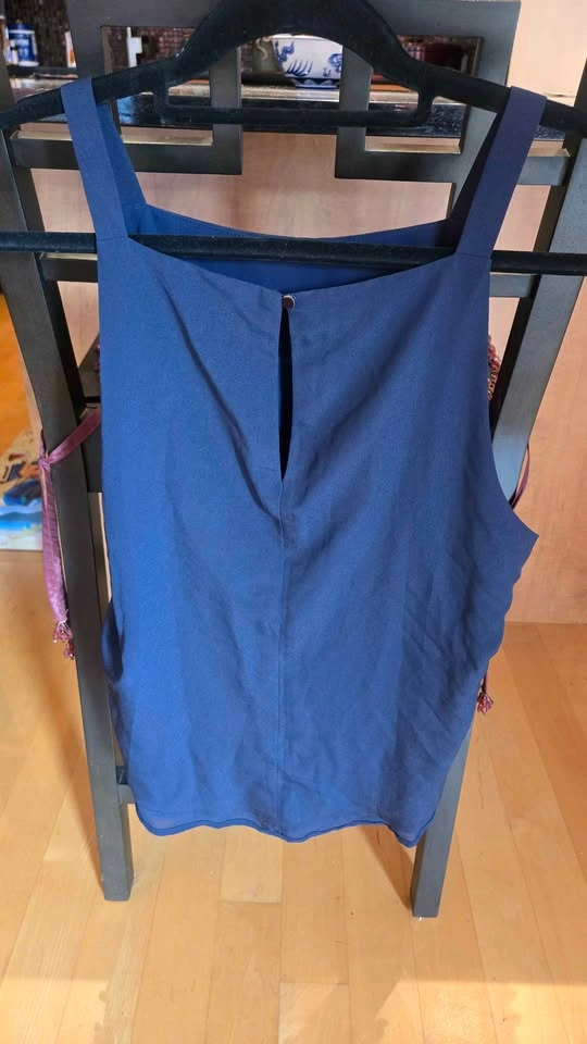 Soft Simple Navy Sleeveless Top - photo 2