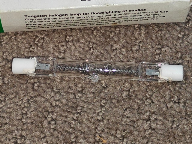 Tungsten Halogen Lamp Light Bulb 250W 120V, R7s 78mm, New - photo 3