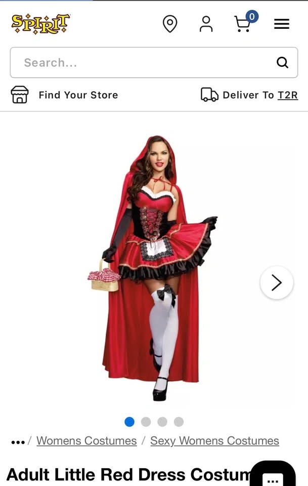Spirit Little Red Riding Hood Costume – Size Medium - photo 2