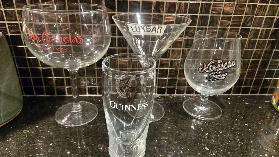 Martini Margarita Beer Glasses