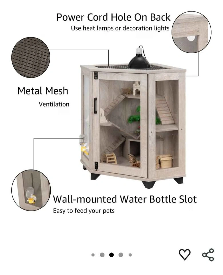 New Corner Small Animal Cage for Rat Hamster Chinchilla - photo 2