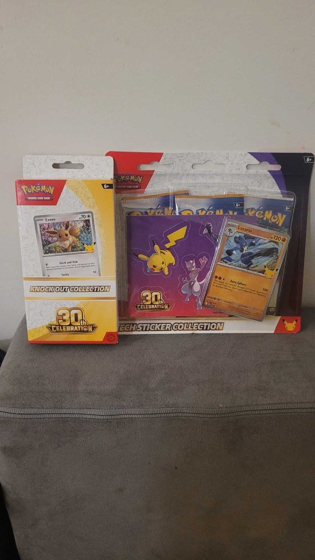 Pokemon 30th Celebration Tech Sticker and KO Collection