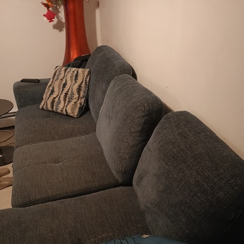 89-Inch Gray Sectional Sofa with Chaise - photo 4