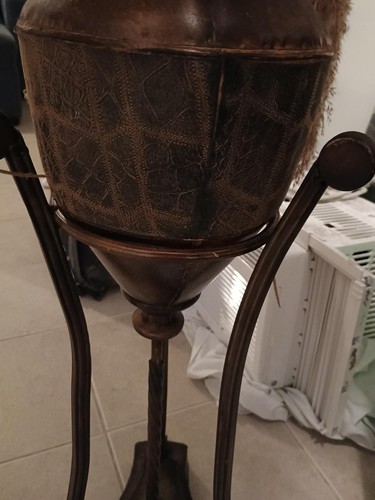 XL Tuscan Old World Decorative Floor Urn Vase Metal Stand - photo 4