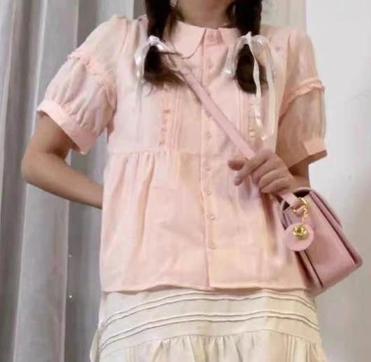 Pink babydoll shirt