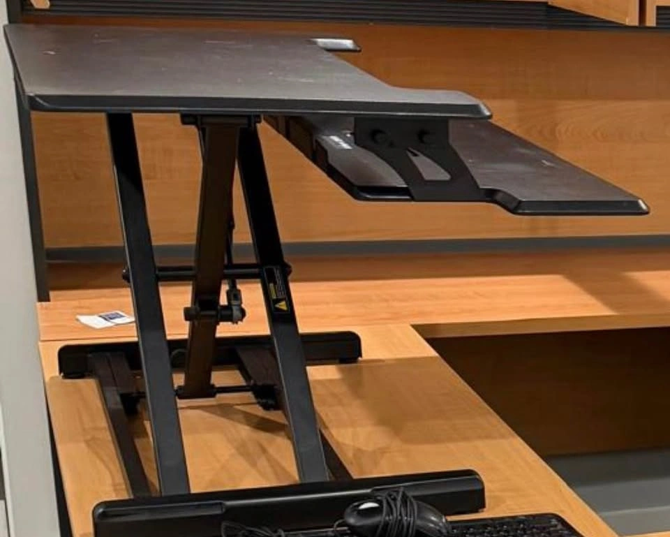 Victor Height Adjustable Compact Standing Desk with Keyboard Tra - photo 3