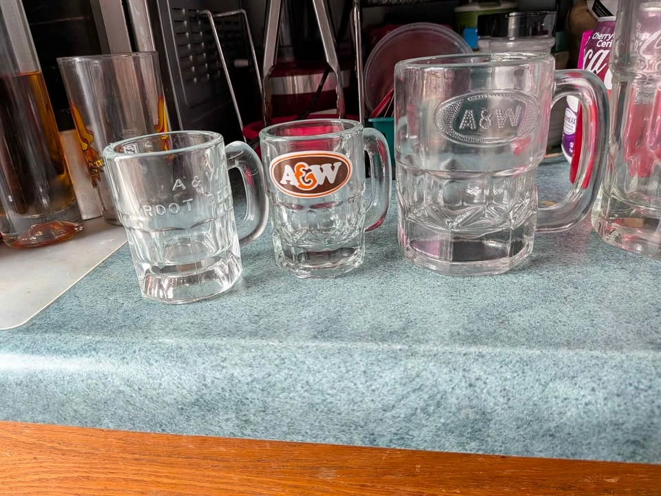Vintage A&W Root Beer Mug and Shot Glass Set - photo 2