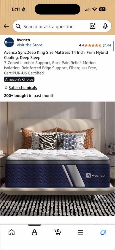 Avenco Mattress King size (brand new) - photo 3
