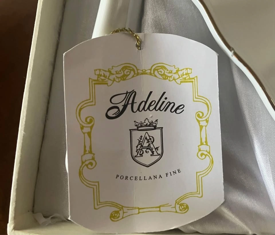 Adeline Handmade Fine Porcelain Anniversary Cake Plate & Lifter - photo 3