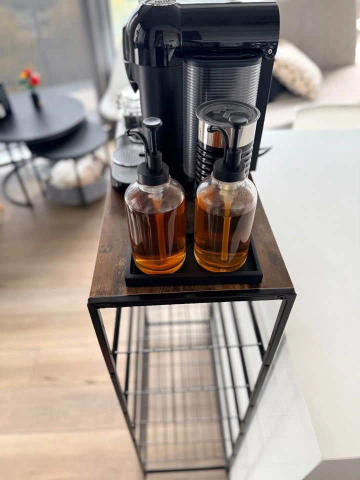 Black 6-Tier Storage Shelf / Coffee Station / Shoe Rack - photo 3