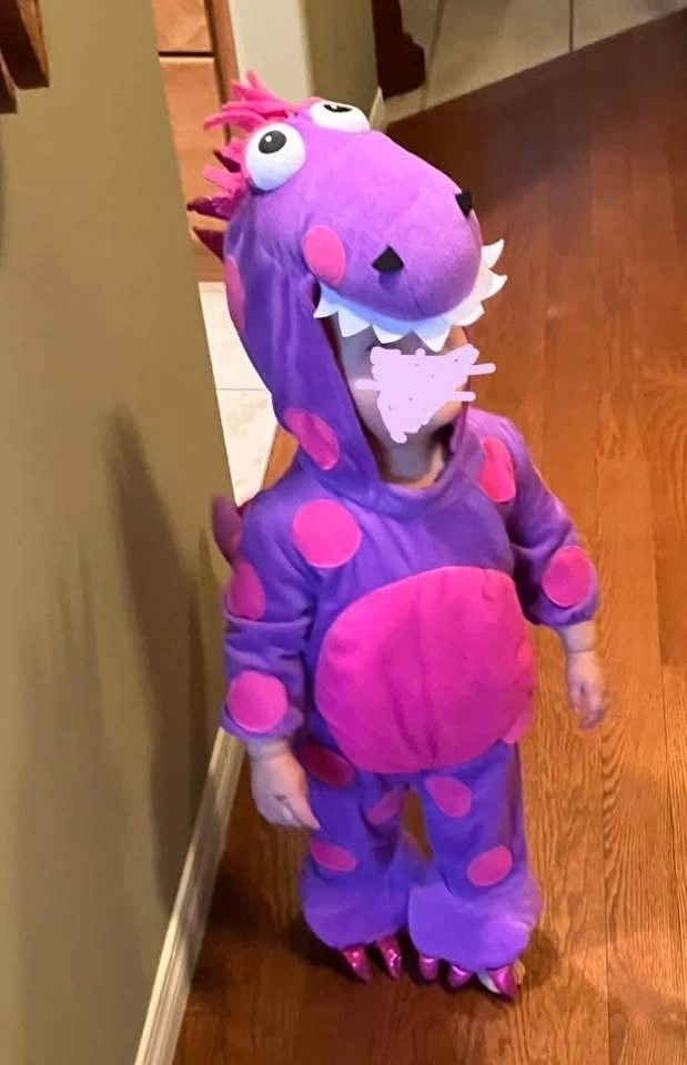 Toddler Girl Dragon / Dinosaur Halloween Costume - photo 2