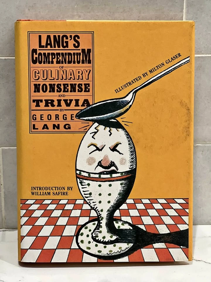 SIGNED Autographed Lang's Compendium of Culinary Nonsense