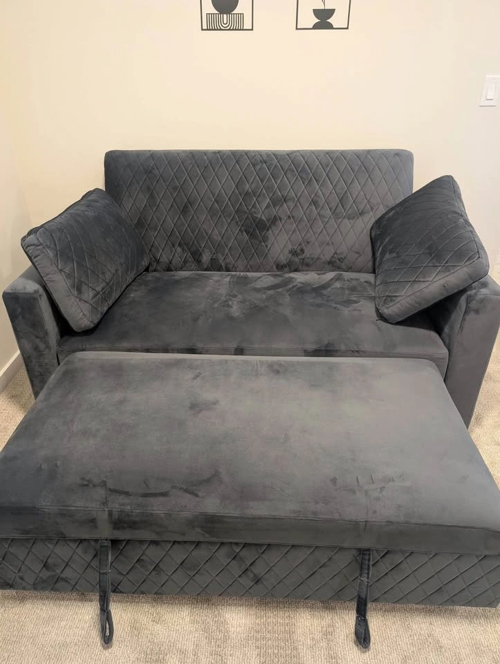 Foldable loveseat converting to a Sofa bed (double) - photo 2
