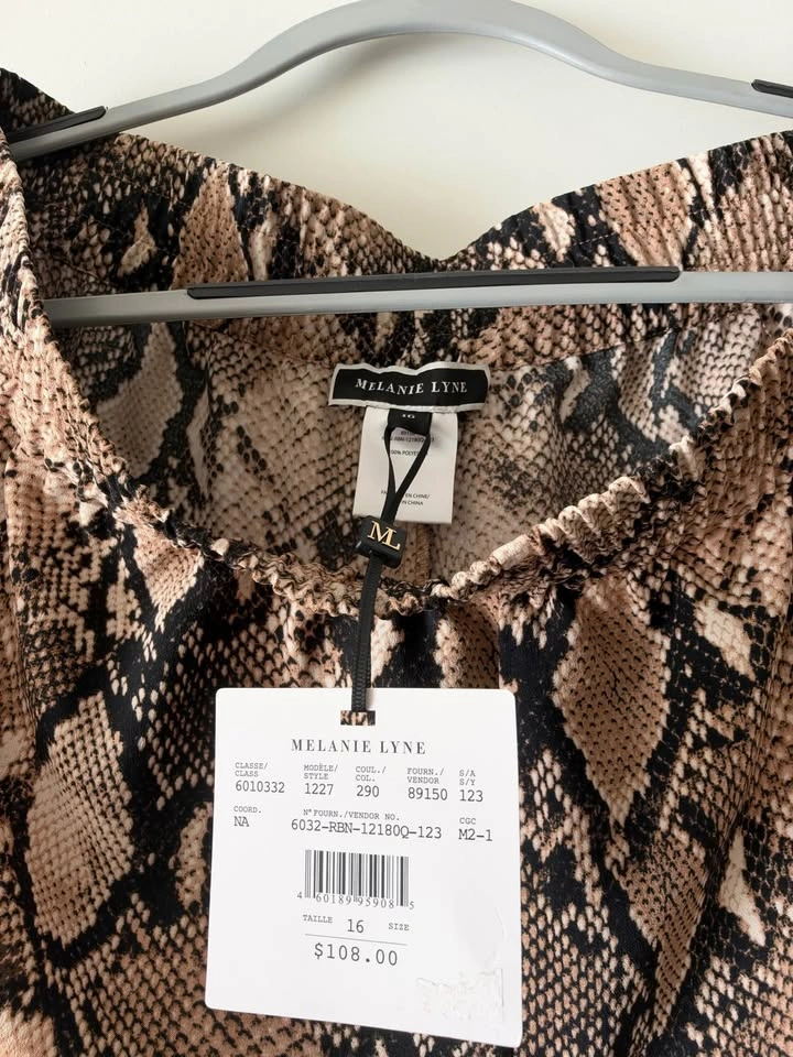 Melanie Lyne Snake Print Pants - photo 2