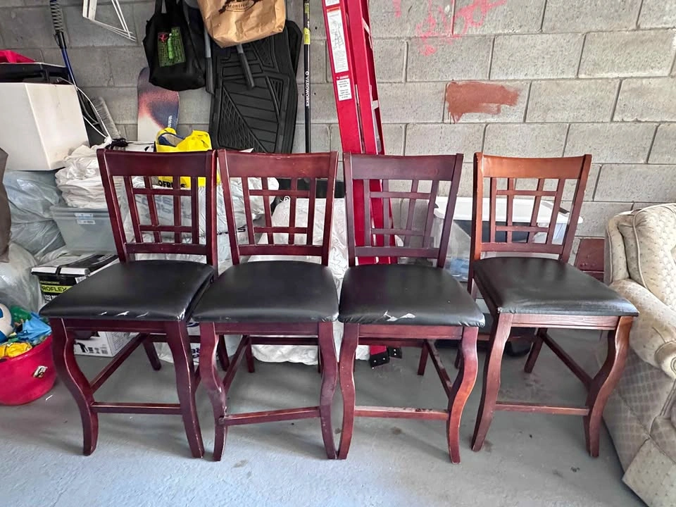 Wood Countertop Height chairs