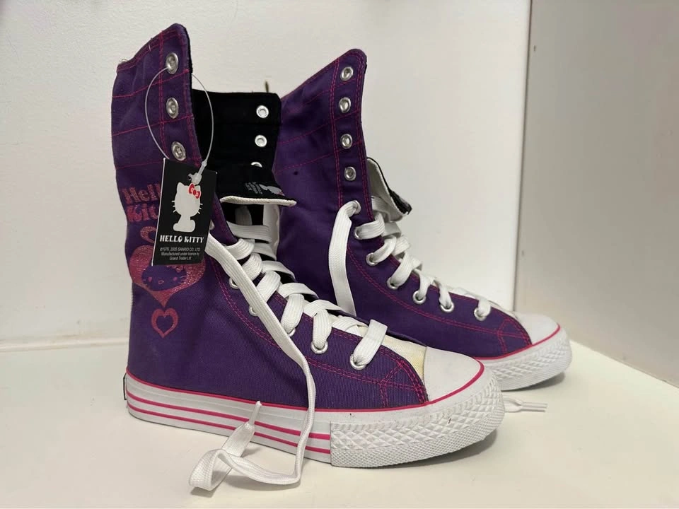 Hello Kitty Extra High Top Sneakers - New in Box - photo 2