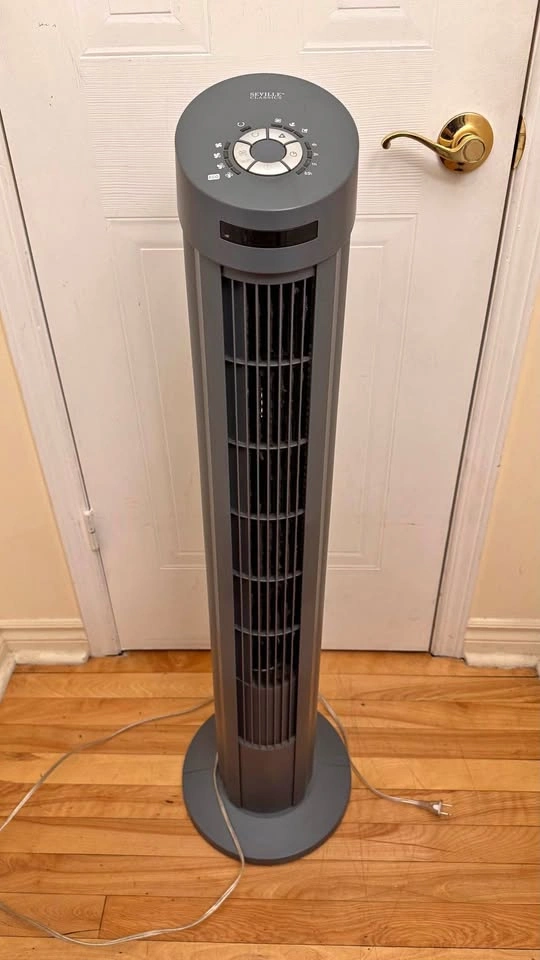 Seville Classics Tower Fan – Oscillating with Timer & Multiple S