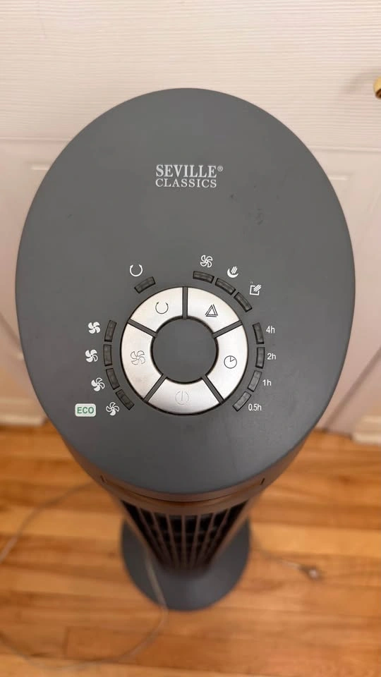 Seville Classics Tower Fan – Oscillating with Timer & Multiple S - photo 2