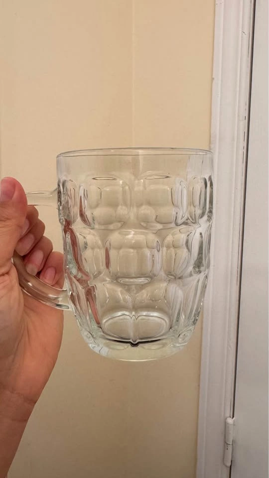 Set of 6 Heavy Clear Glass Mugs - photo 3