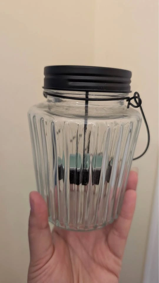 Set of 2 Glass Hanging Lantern Lamps – Decorative Lights - photo 3