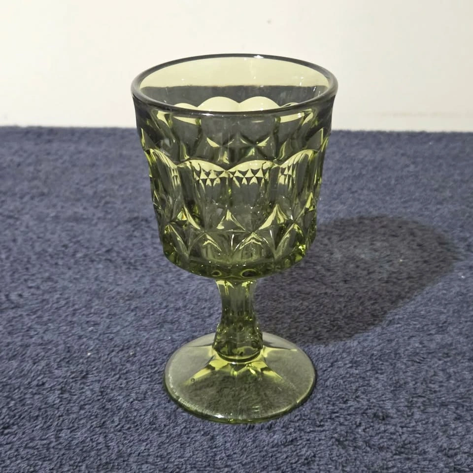 Vintage Green Goblets — Jeannette Glass (Set of 2) + Bonus - photo 2