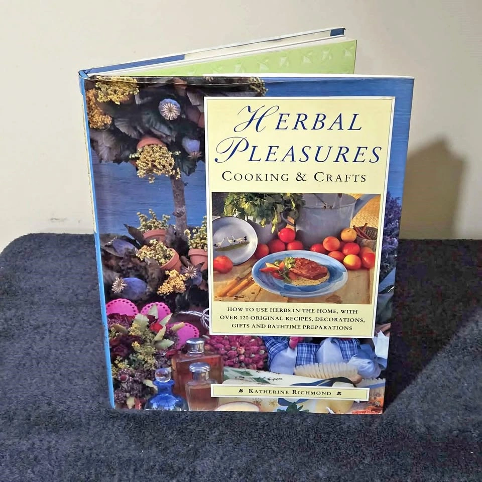🌿 Herbal Pleasures: Cooking & Crafts – Beautiful Hardcover Book