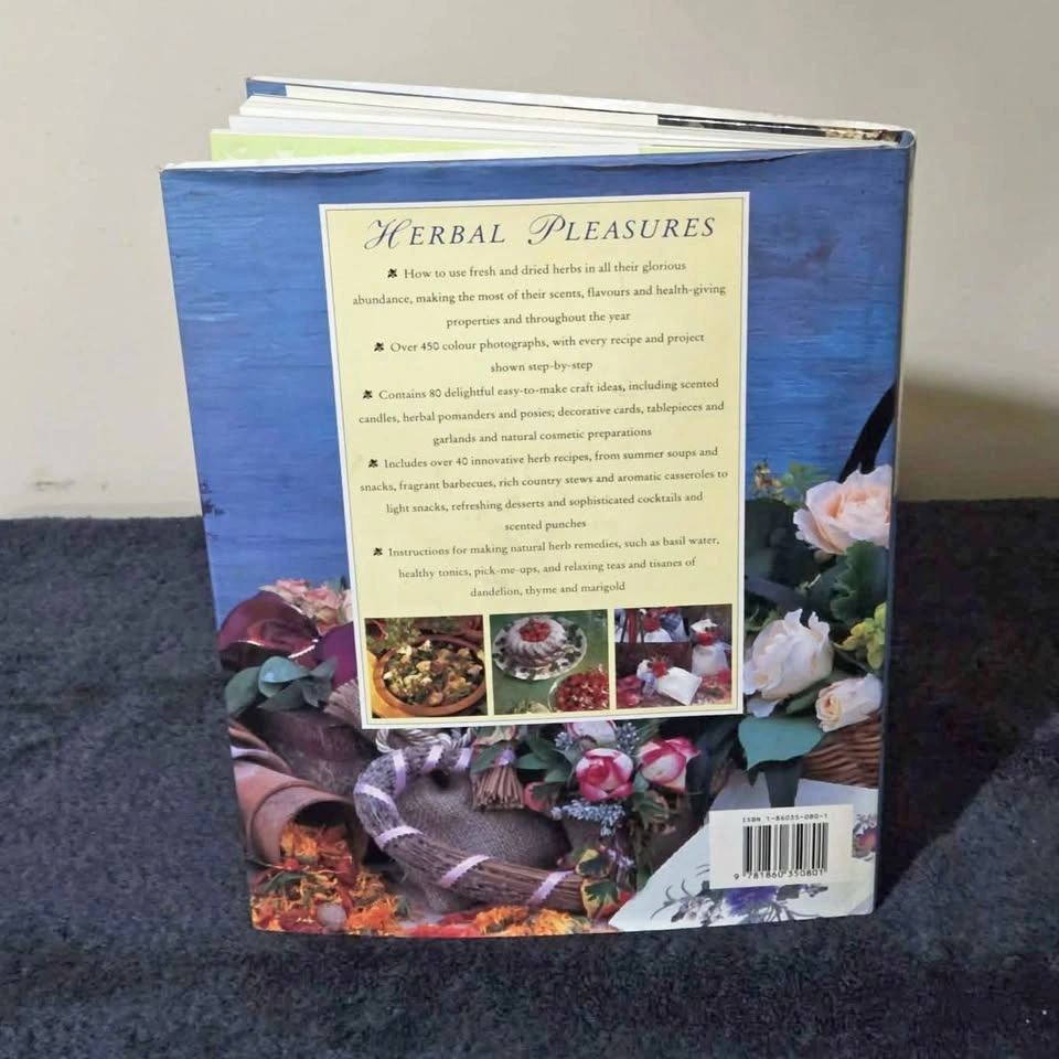 🌿 Herbal Pleasures: Cooking & Crafts – Beautiful Hardcover Book - photo 2