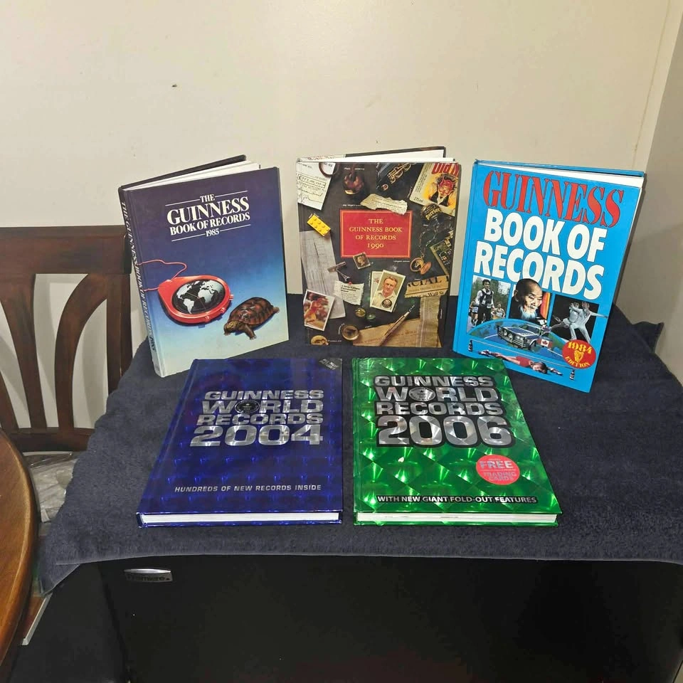 Vintage Guinness Book of Records Collection – $10 each or all 5