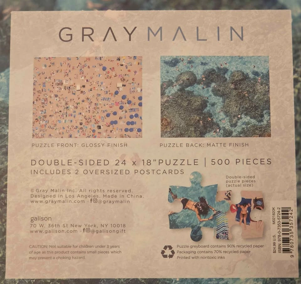 🧩500pc double sided puzzle By Gray Malin - photo 4