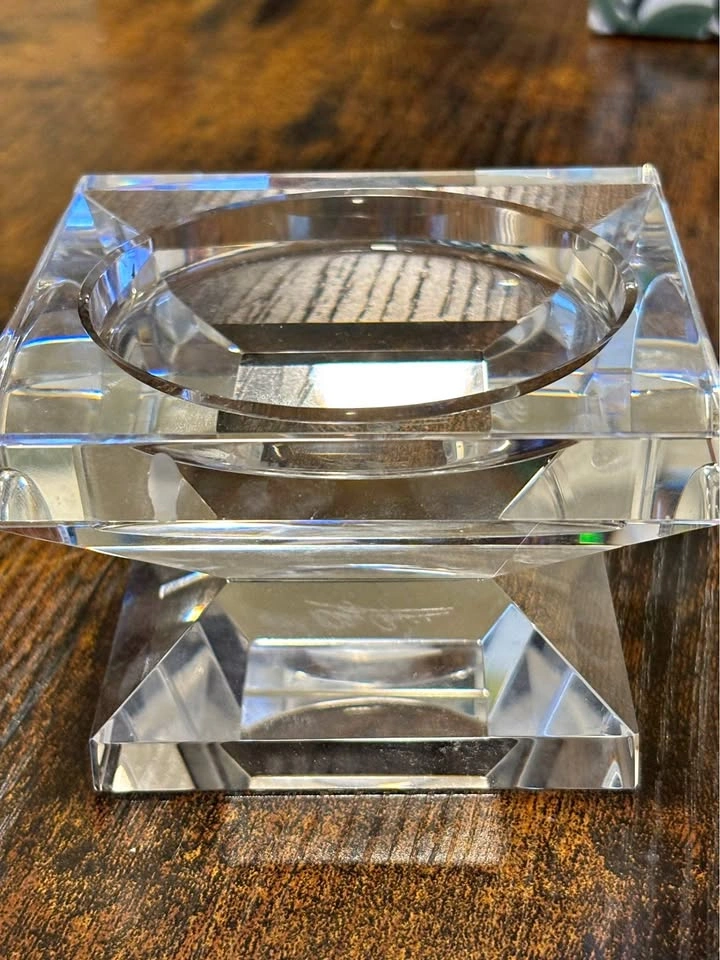 Oleg Cassini Crystal Votive Candle Holder