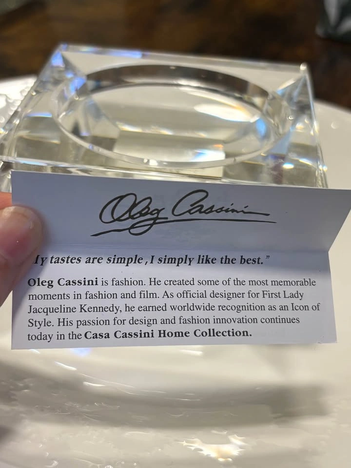 Oleg Cassini Crystal Votive Candle Holder - photo 3