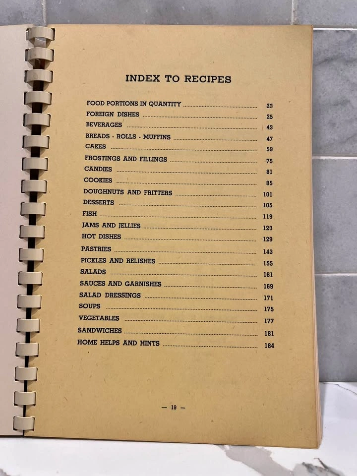 Vintage 1950 Grace Lutheran Church 40th Anniversary Cookbook - photo 5