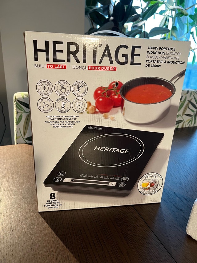 BRAND NEW: Heritage 1800W Portable Induction Cooktop - photo 3