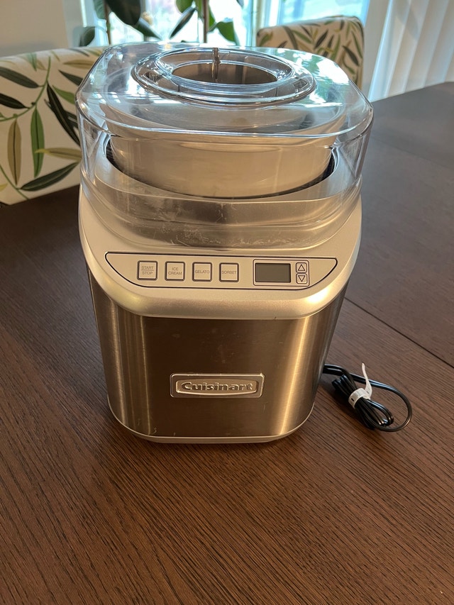 Cuisinart Ice Cream/Gelato Maker (Stainless Steel)-Like New! - photo 4