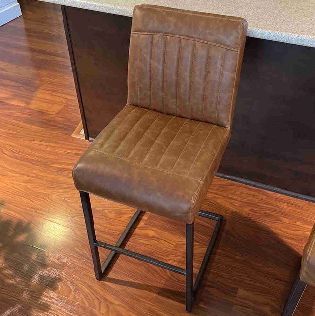 Pair of Urban Barn Faux Leather Bar/Counter Stools