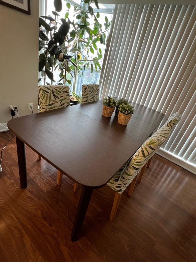 IKEA STRANDTORP Extendable Dining Table + 4 Chairs - photo 2