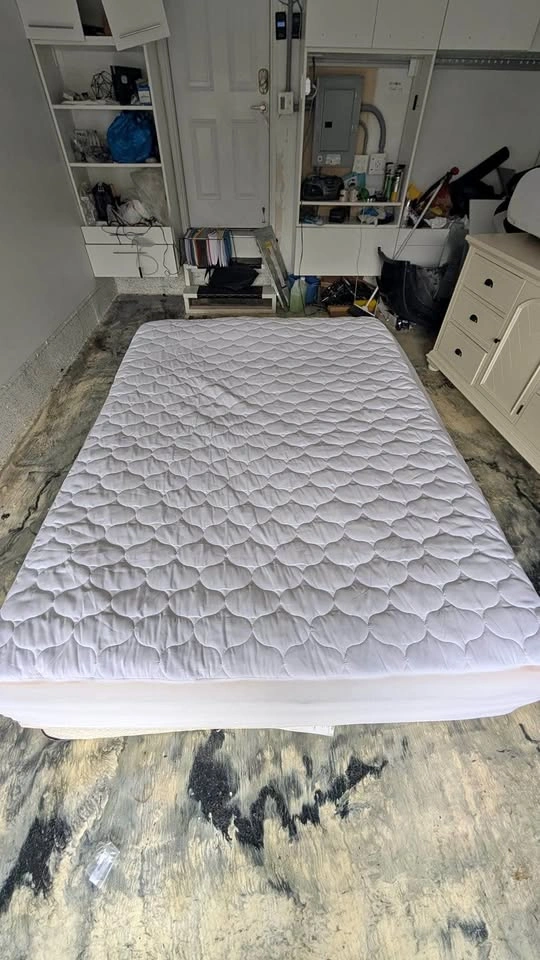 Queen Sealy Posturepedic Mattress & Metal Bed Frame