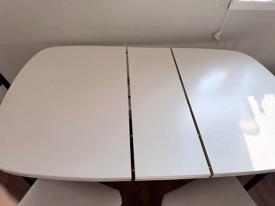 Extendable Dining Table with 4 Chairs - photo 2