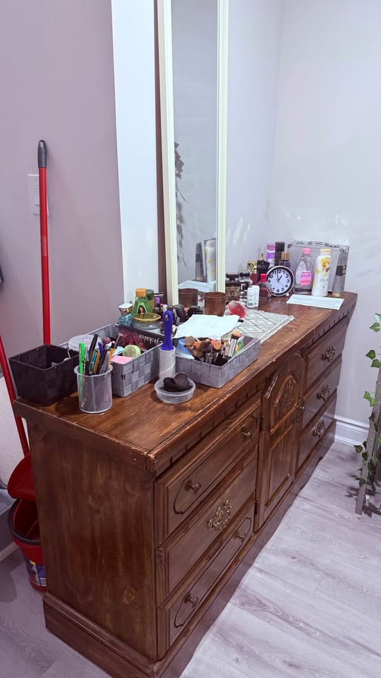 Dressing Table with Mirror - $70 - photo 2