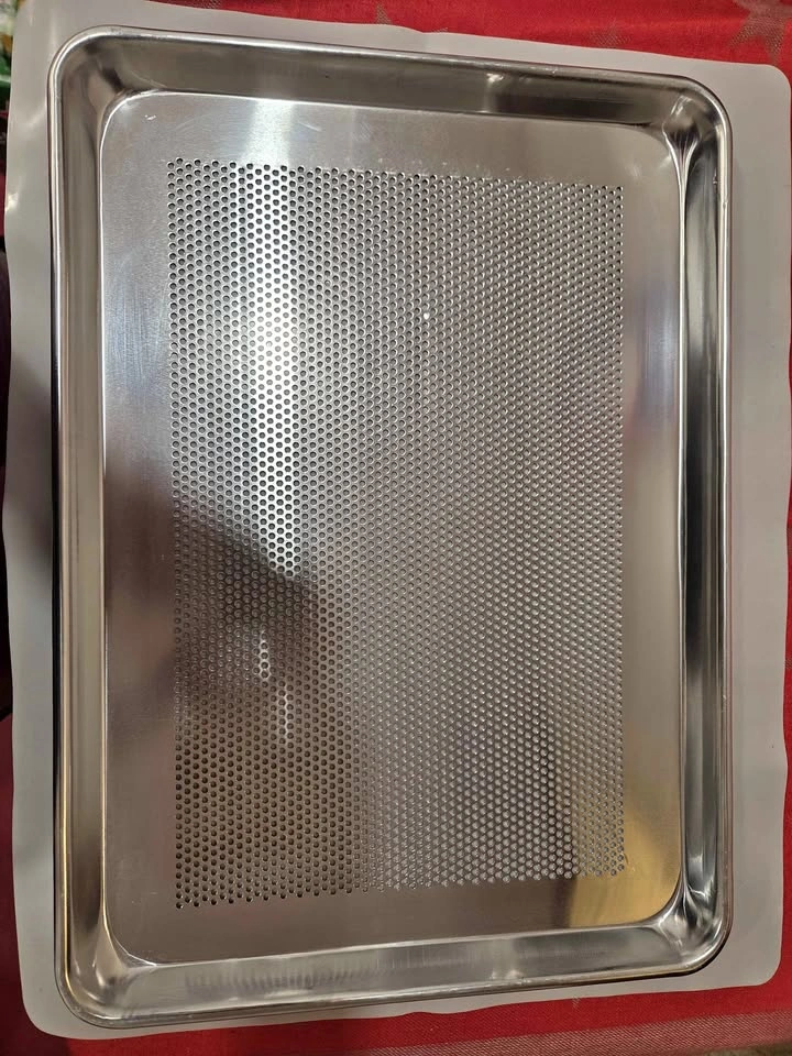 Set of 2 New Perforated Baking Sheet or Bun Pan, 18"×13"