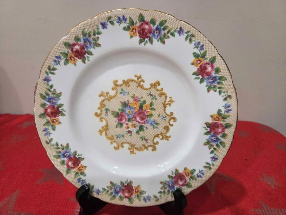 Set of 4 Paragon Minuet White Bread and Butter Plates, 8" - photo 2