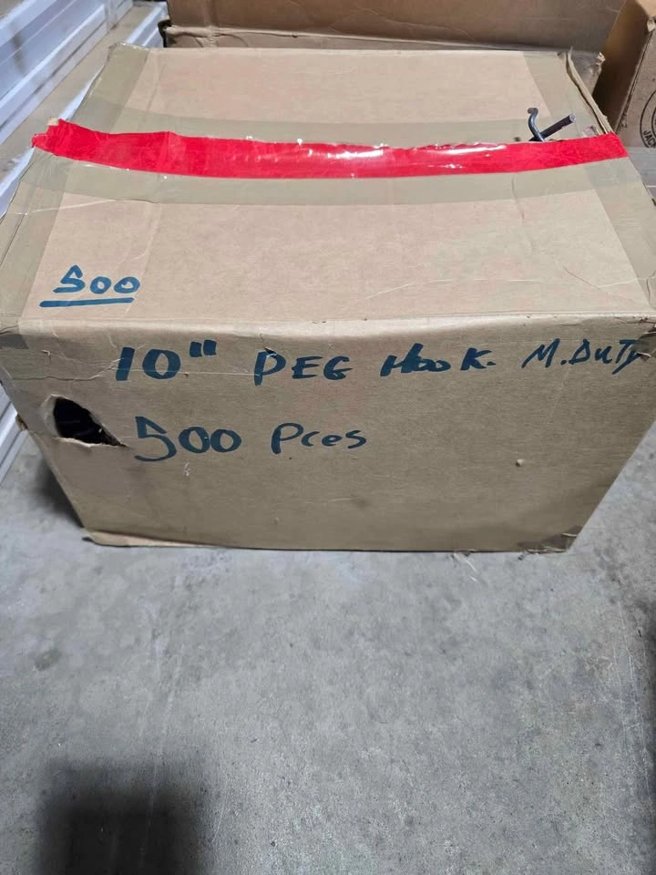PEGBOARD HOOKS 10", $0.30 EACH - photo 2