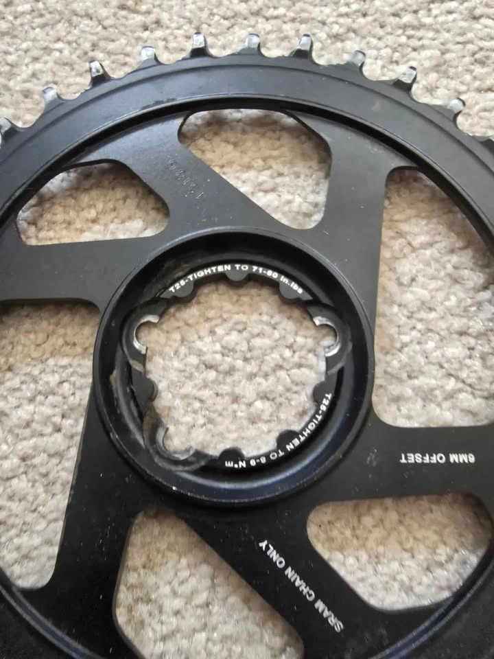 SRAM CHAIN RING 38T X-SYNC 2, 6MM OFFSET - photo 3