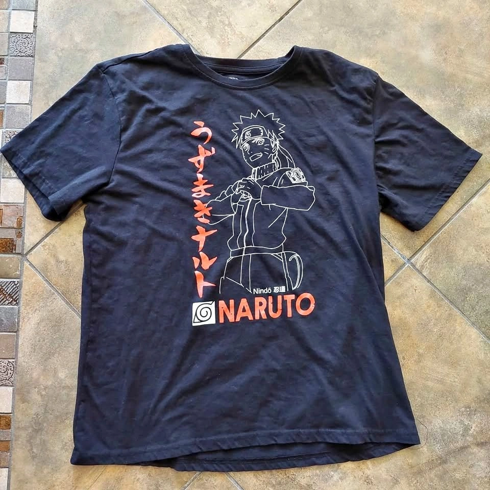 Naruto ShippuDen Anime T Shirt Men Size Large