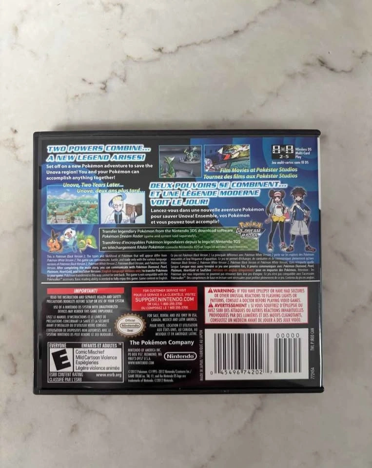 Pokemon Black Version 2 Nintendo Ds - photo 3