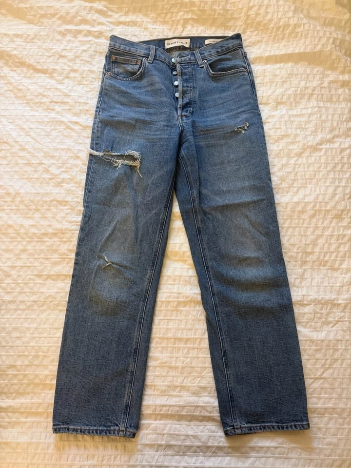 Denim Forum Arlo Hi-Rise Straight Jeans - photo 2