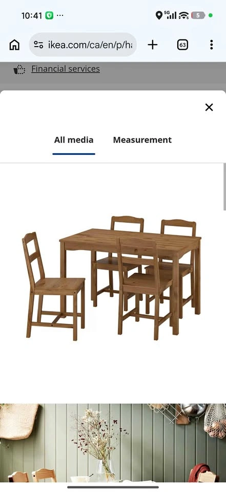 Ikea Dinning Table HÄGERNÄS