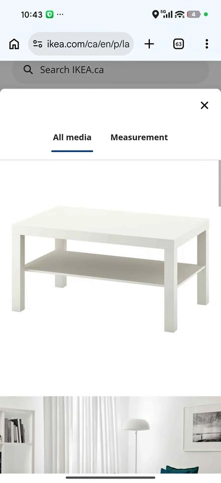 Ikea Coffee Table Lack