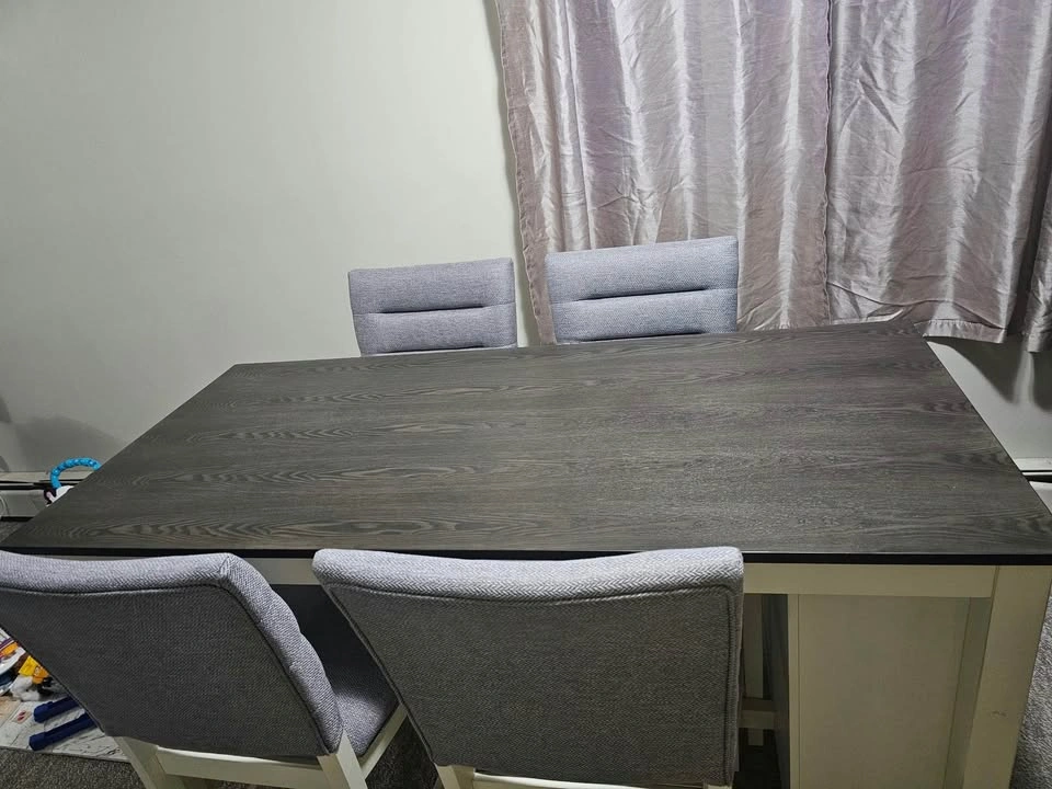 Counter-Height Dining Table with 4 Chairs - photo 3