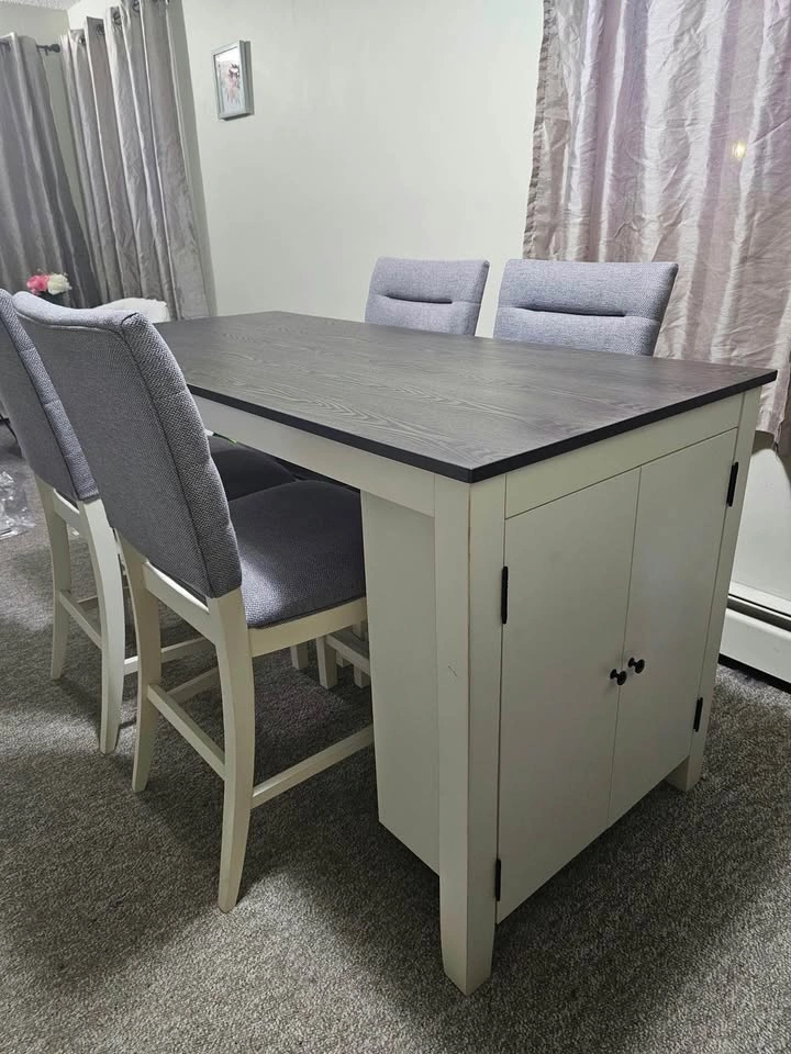 Counter-Height Dining Table with 4 Chairs - photo 5
